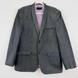 Marc Ecko Cut and Sew Blazer Jacket Mens Size 2XL Dark Gray - Retails $175